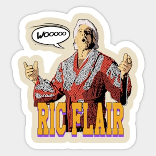 ric flair comic style wooooo Sticker